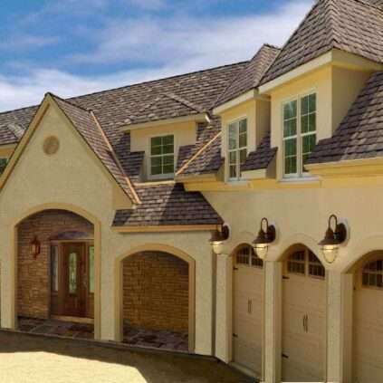 GAF Camelot Shingles in Aged Oak